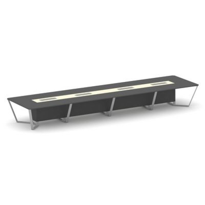 Стил Мит KMK-PR.B.SP-20 (Антрацит/Ваниль/Серый) Стол переговорный прямоугольный