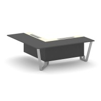 Steel Meet KMK-PR.B.SPPOU-20(L) (Антрацит/Ваниль/Серый) Проходной угловой модуль левый