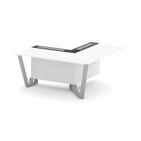 Steel Meet KM-PR.B.SPPOU-16(R) (Белый бриллиант/Графит/Серый) Проходной угловой модуль правый