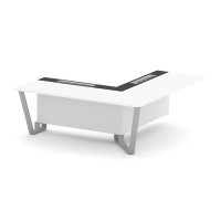 Steel Meet KM-PR.B.SPPOU-20(R) (Белый бриллиант/Графит/Серый) Проходной угловой модуль правый