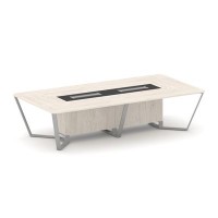 Steel Meet KM-PR.B.SP-12 (Денвер светлый/Графит/Серый) Стол переговорный прямоугольный