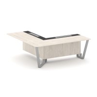 Steel Meet KM-PR.B.SPPOU-20(L) (Денвер светлый/Графит/Серый) Проходной угловой модуль левый