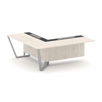 Steel Meet KM-PR.B.SPZOU-20(L) (Денвер светлый/Графит/Серый) Завершающий угловой модуль левый