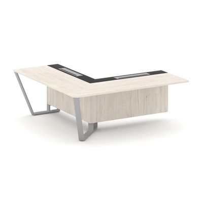 Steel Meet KM-PR.B.SPZOU-20(L) (Денвер светлый/Графит/Серый) Завершающий угловой модуль левый