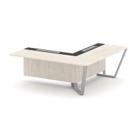 Steel Meet KM-PR.B.SPZOU-20(R) (Денвер светлый/Графит/Серый) Завершающий угловой модуль правый