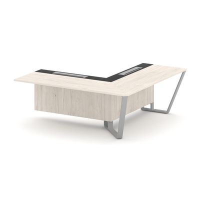 Steel Meet KM-PR.B.SPZOU-20(R) (Денвер светлый/Графит/Серый) Завершающий угловой модуль правый