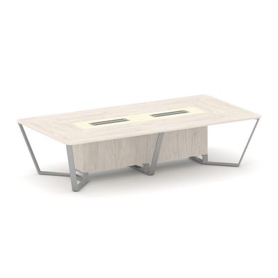 Steel Meet KM-PR.B.SP-12 (Денвер светлый/Ваниль/Серый) Стол переговорный прямоугольный