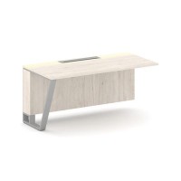 Steel Meet KMK-PR.B.SPZO-16(L) (Денвер светлый/Ваниль/Серый) Завершающий модуль