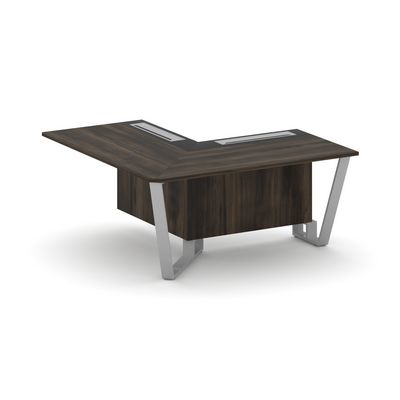 Steel Meet KM-PR.B.SPPOU-16(L) (Дуб мали/Графит/Серый) Проходной угловой модуль левый