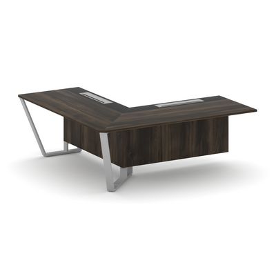 Steel Meet KM-PR.B.SPZOU-20(L) (Дуб мали/Графит/Серый) Завершающий угловой модуль левый