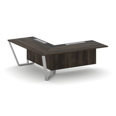 Steel Meet KMK-PR.B.SPZOU-20(L) (Дуб мали/Графит/Серый) Завершающий угловой модуль левый