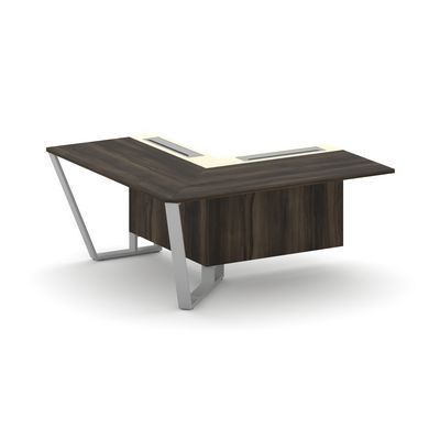 Steel Meet KM-PR.B.SPZOU-16(L) (Дуб мали/Ваниль/Серый) Завершающий угловой модуль левый