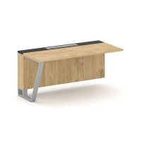 Steel Meet KM-PR.B.SPZO-16(L) (Тиквуд светлый/Графит/Серый) Завершающий модуль