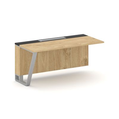 Steel Meet KM-PR.B.SPZO-16(L) (Тиквуд светлый/Графит/Серый) Завершающий модуль