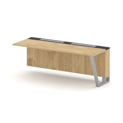 Steel Meet KM-PR.B.SPZO-20(R) (Тиквуд светлый/Графит/Серый) Завершающий модуль