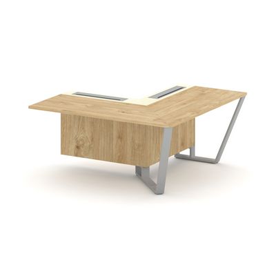 Steel Meet KM-PR.B.SPZOU-16(R) (Тиквуд светлый/Ваниль/Серый) Завершающий угловой модуль правый