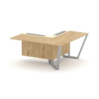 Steel Meet KMK-PR.B.SPZOU-16(R) (Тиквуд светлый/Ваниль/Серый) Завершающий угловой модуль правый