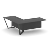 Steel Meet KD-PR.B.SPZOU-20(L) (Антрацит/Антрацит) Завершающий угловой модуль левый