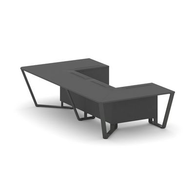 Steel Meet KDK-PR.B.SP-07P (Антрацит/Антрацит) Стол переговорный П-образный