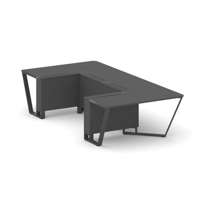 Steel Meet KDK-PR.B.SP-07P (Антрацит/Антрацит) Стол переговорный П-образный