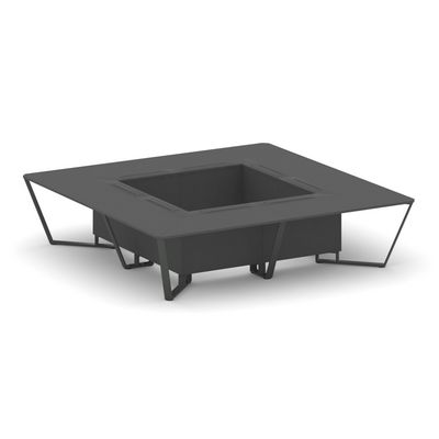 Steel Meet KDK-PR.B.SP-16K (Антрацит/Антрацит) Стол переговорный квадратный