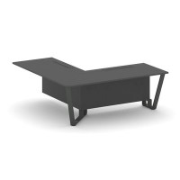 Steel Meet KDK-PR.B.SPPOU-20(L) (Антрацит/Антрацит) Проходной угловой модуль левый