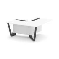 Steel Meet KD-PR.B.SPPOU-16(R) (Белый бриллиант/Антрацит) Проходной угловой модуль правый