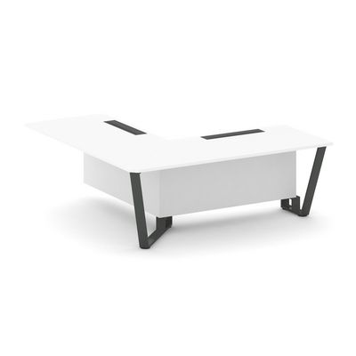 Steel Meet KD-PR.B.SPPOU-20(L) (Белый бриллиант/Антрацит) Проходной угловой модуль левый