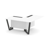 Steel Meet KDK-PR.B.SPPOU-16(R) (Белый бриллиант/Антрацит) Проходной угловой модуль правый