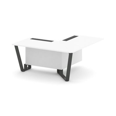 Steel Meet KDK-PR.B.SPPOU-16(R) (Белый бриллиант/Антрацит) Проходной угловой модуль правый