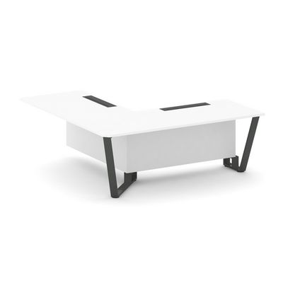 Steel Meet KDK-PR.B.SPPOU-20(L) (Белый бриллиант/Антрацит) Проходной угловой модуль левый