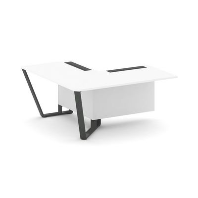 Steel Meet KDK-PR.B.SPZOU-16(L) (Белый бриллиант/Антрацит) Завершающий угловой модуль левый