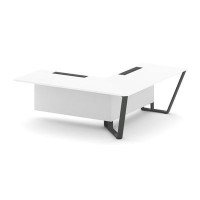 Steel Meet KDK-PR.B.SPZOU-20(R) (Белый бриллиант/Антрацит) Завершающий угловой модуль правый