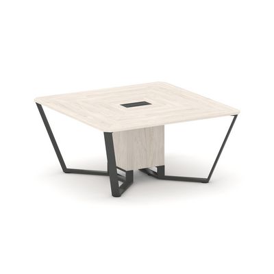 Steel Meet KD-PR.B.SP-08 (Денвер светлый/Антрацит) Стол переговорный квадратный