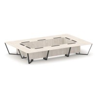 Steel Meet KD-PR.B.SP-20K (Денвер светлый/Антрацит) Стол переговорный прямоугольный