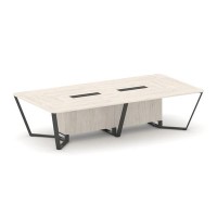 Steel Meet KDK-PR.B.SP-12 (Денвер светлый/Антрацит) Стол переговорный прямоугольный