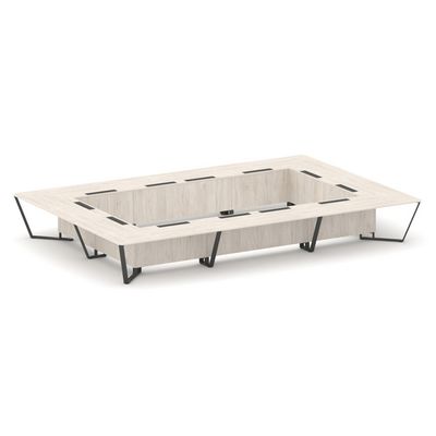 Steel Meet KDK-PR.B.SP-26K2 (Денвер светлый/Антрацит) Стол переговорный прямоугольный