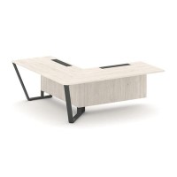 Steel Meet KDK-PR.B.SPZOU-20(L) (Денвер светлый/Антрацит) Завершающий угловой модуль левый