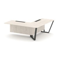 Steel Meet KDK-PR.B.SPZOU-20(R) (Денвер светлый/Антрацит) Завершающий угловой модуль правый