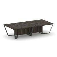 Steel Meet KD-PR.B.SP-12 (Дуб мали/Антрацит) Стол переговорный прямоугольный