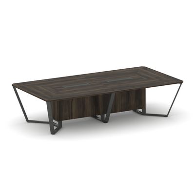 Steel Meet KD-PR.B.SP-12 (Дуб мали/Антрацит) Стол переговорный прямоугольный