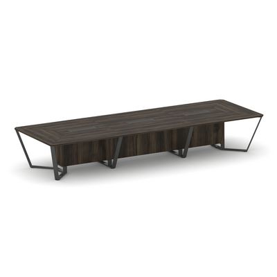Steel Meet KD-PR.B.SP-16 (Дуб мали/Антрацит) Стол переговорный прямоугольный