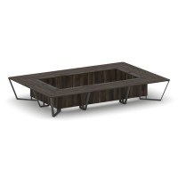 Steel Meet KD-PR.B.SP-20K (Дуб мали/Антрацит) Стол переговорный прямоугольный