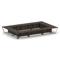 Steel Meet KD-PR.B.SP-26K2 (Дуб мали/Антрацит) Стол переговорный прямоугольный