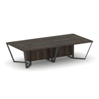 Steel Meet KDK-PR.B.SP-12 (Дуб мали/Антрацит) Стол переговорный прямоугольный