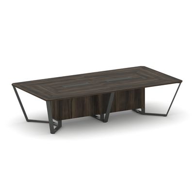 Steel Meet KDK-PR.B.SP-12 (Дуб мали/Антрацит) Стол переговорный прямоугольный