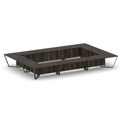 Steel Meet KDK-PR.B.SP-26K2 (Дуб мали/Антрацит) Стол переговорный прямоугольный