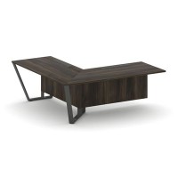 Steel Meet KDK-PR.B.SPZOU-20(L) (Дуб мали/Антрацит) Завершающий угловой модуль левый