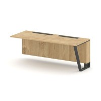 Steel Meet KDK-PR.B.SPZO-20(R) (Тиквуд светлый/Антрацит) Завершающий модуль