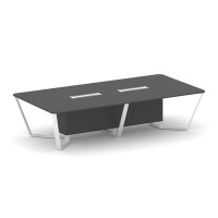 Steel Meet KD-PR.B.SP-12 (Антрацит/Белый) Стол переговорный прямоугольный